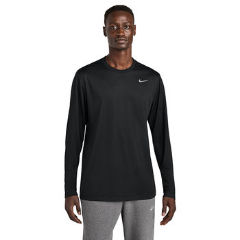 *NEW* Nike&reg; Adult Team Swoosh Front rLegend Long Sleeve Tee Made from Recycled Polyester