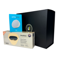 *NEW* Unwind & Recharge! Gift Set with Therabody® Sleep Mask and Amazon Echo ® Speaker in a Presentation Gift Box