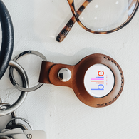 *NEW* Premium Leather Apple® AirTag Keychain is a Great Executive or Board Member Gift (AirTag Included)