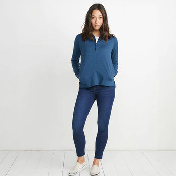 *NEW* Marine Layer &reg; Women's  Re-spun Sport Quarter Zip