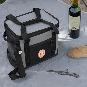 *NEW* Picnic Pack with 24-Can Cooler, Water-Resistant Fleece Blanket and Wooden-Handle Multi-Tool Ready for All Your Picnic Needs