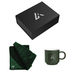 *NEW* Cozy Evening Gift Set: 51" x 71" Ultra-Soft Polyester Fur Blanket and Corrugated-Pattern Ceramic Coffee Mug in a Sleek, Sturdy Gift Box with Magnetic Flap Closure