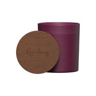 *NEW* Vanilla-Scented, Plant-Based, Chemical-Free Wax Candle in Matte Opaque Glass with an Acacia Wood Lid in a Color-Matching Gift Box