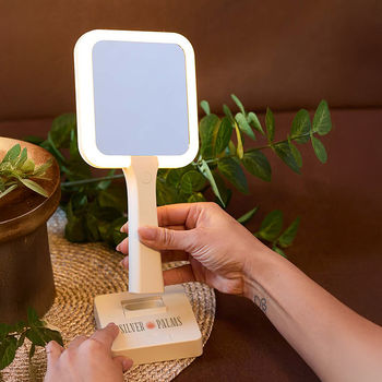 *NEW* LED 1x and 5x Magnifying Mirror with Built-In Phone Stand Provides Perfect Clarity for all Your Grooming and Beauty Needs