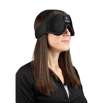 *NEW* Adjustable, Extra-Soft Bluetooth Sleep Mask with Hidden Bluetooth Speakers Provides Ultimate Relaxation and Comfort and is a Perfect Speaker Gift