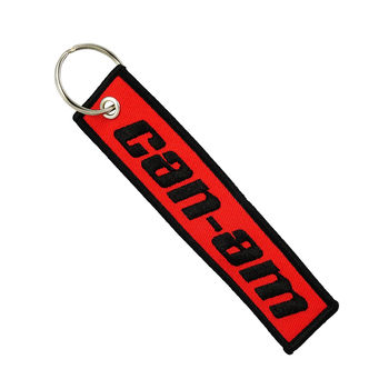 *NEW* 4" x .75" Airline Pilot and Crew Style Key/Luggage Tag with Metal Ring is Embroidered on Both Sides 