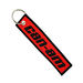 *NEW* 4" x .75" Airline Pilot and Crew Style Key/Luggage Tag with Metal Ring is Embroidered on Both Sides 