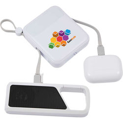 *NEW* 10,000 mAh Fast-Charging&nbsp;Power Bank with Integrated Cables Charges up to 4 Devices Simultaneously