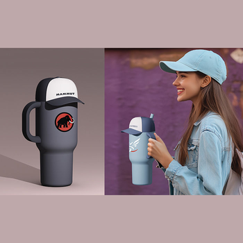 *NEW* 30 oz  Baseball Hat Tumbler in a Retail Gift Box - Vacuum Insulated with Ceramic-Inner Coating to Eliminate Metal Taste