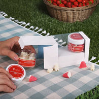 *NEW* Strawberry Fields Forever Candy Gift Set with Cloud Puffs and Banana Bears in a Decorative Giftbox with a Clear Windowpane