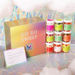 *NEW* Iridescent Box Sweet Gift Set with 9 Large Jars of Various Sweet Candies, Includes Custom Notecard