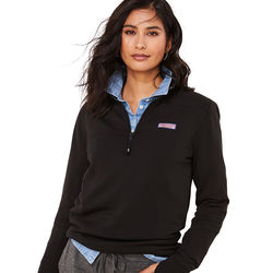 *NEW* Vineyard Vines&trade; Women's Dreamcloth Relaxed Shep Quarter-Zip