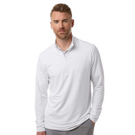 *NEW* Adidas&reg;�Men's Textured Stripe-Look Quarter-Zip Pullover Made from Recycled Polyester�