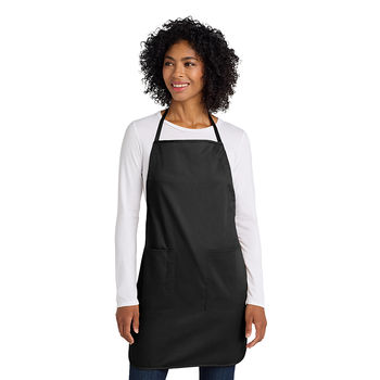 *NEW* Medium-Weight Full-Length Poly/Cotton Apron with Two Patch Pockets, Pen Pocket