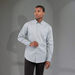 *NEW* MEN'S Button-Down Shirt, Durable Twill for Heavy Wear - GOOD