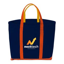 *NEW* Custom Made-To-Order 15" x 12.5" Vacation-Ready Large Canvas Boat Tote