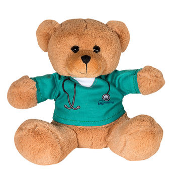 *NEW* 7" Plush Bear with Choice of 2 Medical-Themed T-Shirts