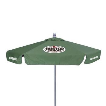 *NEW* Outdoor Market Umbrella -Better- 7' Aluminum Frame with Valance and 6 Imprint locations