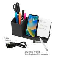 *NEW* 15W�Wireless Charging Desktop Organizer with AirPod� Charging, Pen Holder, Dry-Erase Board, and a Great Full-Color Branding Space�