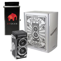 *NEW* Retro-Twin Lens Reflex Design Working Digital Camera Captures Pictures and Video with a Micro-SD Card and is Perfect for Movie or Hollywood-Themed Events