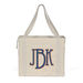 *NEW* 18" x 15" Gusseted 14 oz Heavyweight Deluxe Canvas ZIPPERED Tote with Two Exterior Side Pockets and Longer 32" Handles and Full-Color Printing