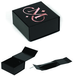 *NEW* 4.125" x 4" x 2" Magnetic Closure Keepsake Gift Box with a Foil Imprint