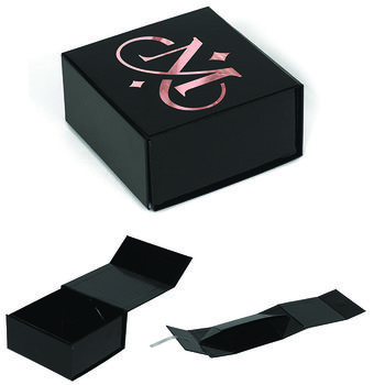 *NEW* 4.125" x 4" x 2" Magnetic Closure Keepsake Gift Box with a Foil Imprint