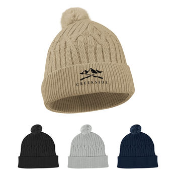 *NEW* Soft and Cozy Recycled Material Cable Knit Beanie&nbsp;