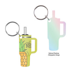 *NEW* Flat Acrylic Key Tag Shaped Like Popular 40 oz Handled Tumblers