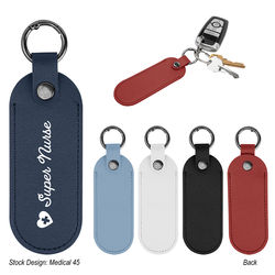 *NEW* Colorful Leatherette Keytag with Carabiner Attachment