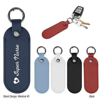 *NEW* Colorful Leatherette Keytag with Carabiner Attachment