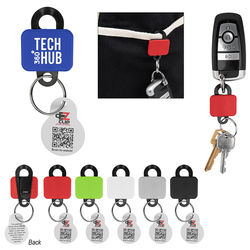 *NEW* Patented Clippable Key Tag with Split Ring Attachment Clips to Belts, Bags and Pockets