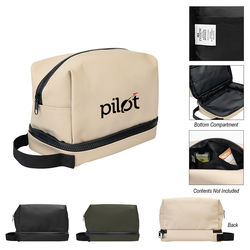 *NEW* 7 x 9 Rubberized PVC Cosmetic Bag with 2 Interior Slip Pockets and Carrying Handle is Made From Recycled Materials and is a Great Gift for Female Event Attendees