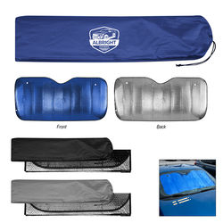 *NEW* Accordion-Style Foldable Automobile Sunshade Includes Drawstring Pouch for Easy Storage