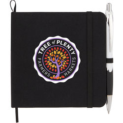 *NEW* 4.5" x 4.5" Inch Recycled Hardcover Notebook with Elastic Closure and 72 Lined Sheets