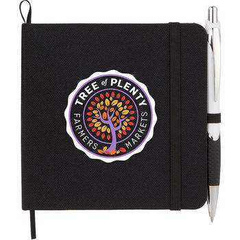 *NEW* 4.5" x 4.5" Inch Recycled Hardcover Notebook with Elastic Closure and 72 Lined Sheets