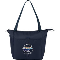 *NEW* Modern Grid-Pattern 6-Can Tote Cooler with Easy-Clean Lining, Front Slash Pocket, Dual Carry Handles & Recycled Fabric -�1% of Sales Donated to Eco Nonprofits