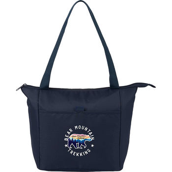 *NEW* Modern Grid-Pattern 6-Can Tote Cooler with Easy-Clean Lining, Front Slash Pocket, Dual Carry Handles & Recycled Fabric -&nbsp;1% of Sales Donated to Eco Nonprofits