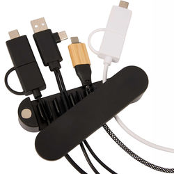 *NEW* Desktop Magnetic Cable Holder with Adhesive Backing for Cord Management is Perfect for Remote Workers