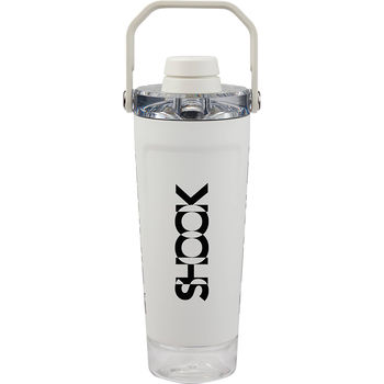 *NEW* Stanley&reg;&nbsp;20 oz Double-Wall Vacuum Insulated Shaker Bottle with Measurement Markings, Protein Powder Compartment, Leakproof Lid & Carry Handle