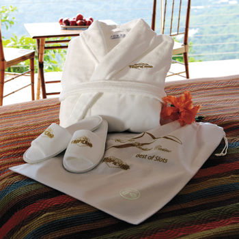 Shawl Collar Robe & Slippers Gift Set