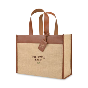 *NEW* Out of The Woods&reg; 15" x 12" Jute Trim Box Tote
