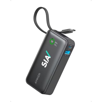 *NEW* Anker&reg; Nano 10,000 mAh Power Bank with Built-In USB-C Cable, 30W Fast Charging