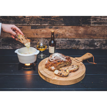 *NEW* Boska&reg; Cheese Baker - Fondue for You, Brie for Me! Cast Iron Base with Tea Light Warmer