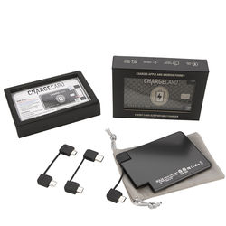 *NEW* AquaVault&reg; 2300 mAh ChargeCard Power Bank Is Credit Card Sized, Fits In Your Wallet! As Seen On Shark Tank