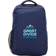 15� Commuter Backpack with Side Mesh Pocket is Made from 100% Recycled Plastic - 1% of Sales Donated to Eco Nonprofits