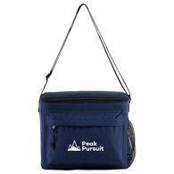 12-Can Lunch Cooler with Side Mesh Pocket and Zippered Exterior Pocket is Made from 100% Recycled Plastic - 1% of Sales Donated to Eco Nonprofits
