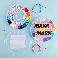 *NEW* DIY Friendship Bracelet Kit with Letter and Color Beads, Charms and String Creates Memorable Branded Experiences for Attendees, Customers or Teams