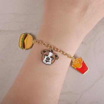 *NEW* Bracelet with 3 Custom Die-Struck Charms