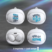 *NEW* Wireless Earbuds with Mesmerizing Interactive Spinning Case Allows for 3-Different Logos or Designs